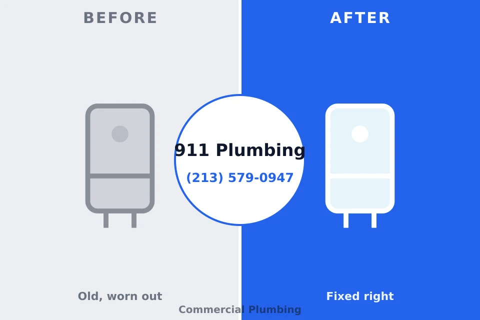 Before and after: plumbing repair Fairfax Station, VA
